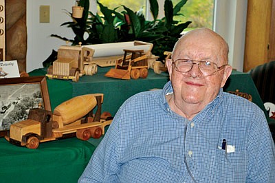 Woodworker's creations  displayed at Grace Lodge