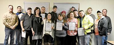 Nicolet College's basic heavy equipment operator program graduates 12