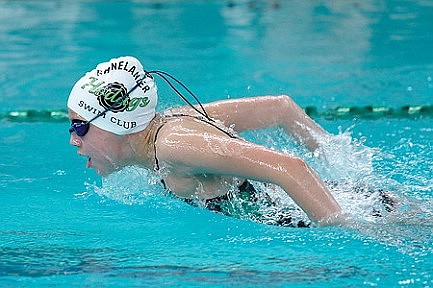 Swim club shows off at home meet