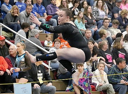 Kuester, Sturtevant compete for Hodags at state gymnastics meet