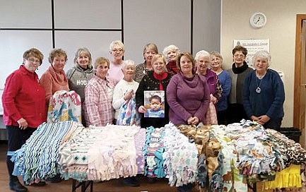 Local women's group makes blankets for Operation Smile as part of MLK Day of Service
