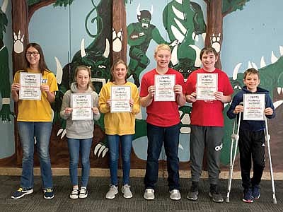 JWMS&#8200;January Students of the month