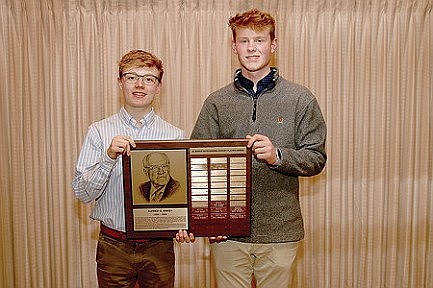 Flory, Wisner win Hodag hockey's Al Baker Award