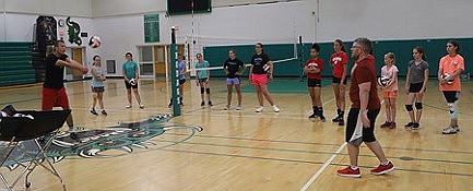Photo: Hodag youth volleyball camp
