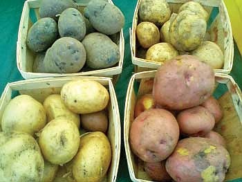 Purple potatoes, and other unique tubers, available at the Hodag Farmers Market