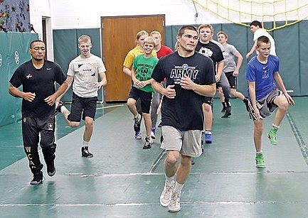 Photos: Wrestling clinic