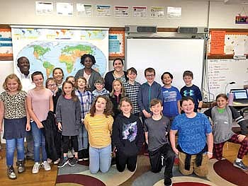 Central fifth graders discuss human rights with Zambian guests
