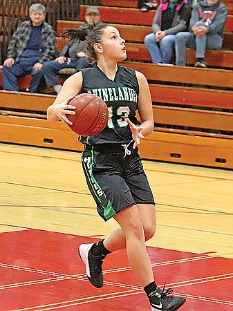 Lady Hodags use big runs to knock off Medford 67-46