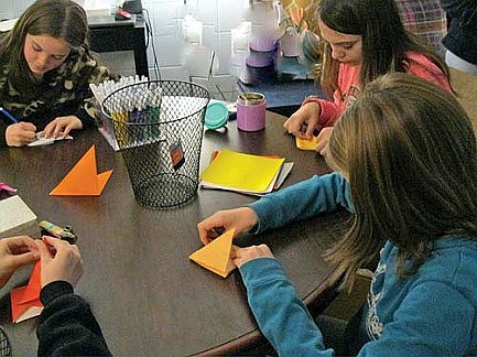 James Williams Middle School and PIE partner on peace crane project