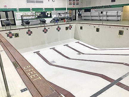 Photo: Heck Pool drained 