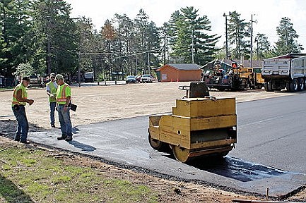 Photo: Paving the Pickleball courts