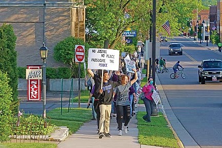 Supporters of BLM organize peaceful demonstration in Rhinelander