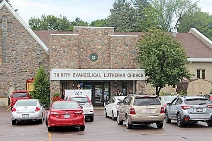 Worshiping at a social distance:  Trinity Lutheran Church offers drive-in Sunday service