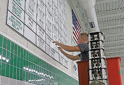 PHOTOS: Updating the record board