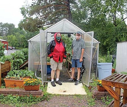 Automatic rainwater collection apparatus installed at Rhinelander Area Food Pantry