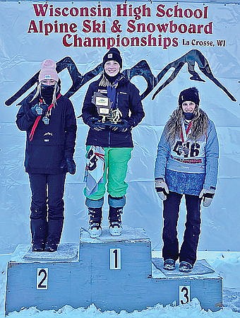 Hodags' White wins state girls' snowboard title