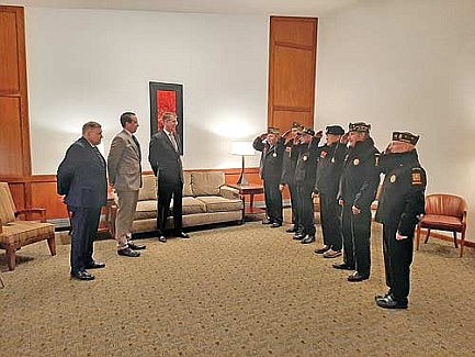 Carlson Funeral Home buys coats for VFW honor guard