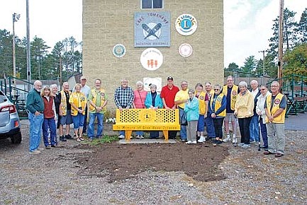 Bench placed in Snowshoe Park in tribute to Lions Club member