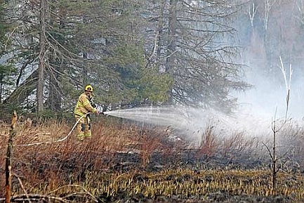 Newbold brush fire