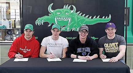 Five Hodag athletes announce college plans