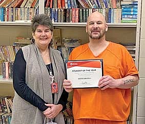 Jail inmate earns Nicolet College Academic Success Student of the Year honors