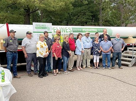 Line 5 Pipeline Signing at Pioneer Park 