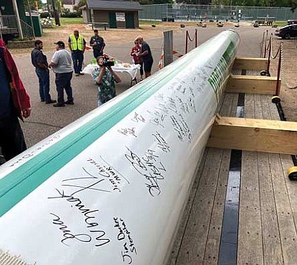Line 5 Pipeline public signing held at Pioneer Park
