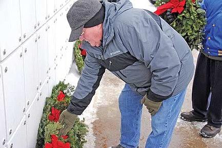 Wreaths placed at Northwoods National Cemetery
