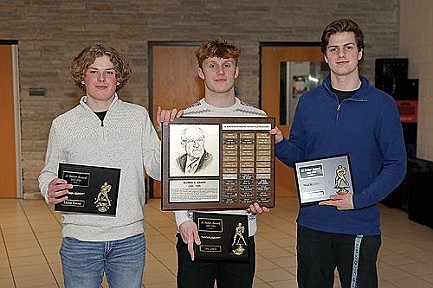 Losch, Roeser, Schneider share Hodag hockey's Al Baker Award