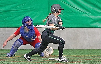 Back in the dome, Hodag softball splits games