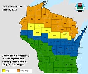 DNR warns of fire danger across Northwoods